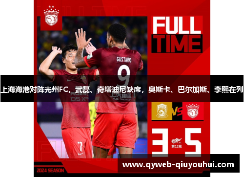 上海海港对阵光州FC，武磊、奇塔迪尼缺席，奥斯卡、巴尔加斯、李熙在列